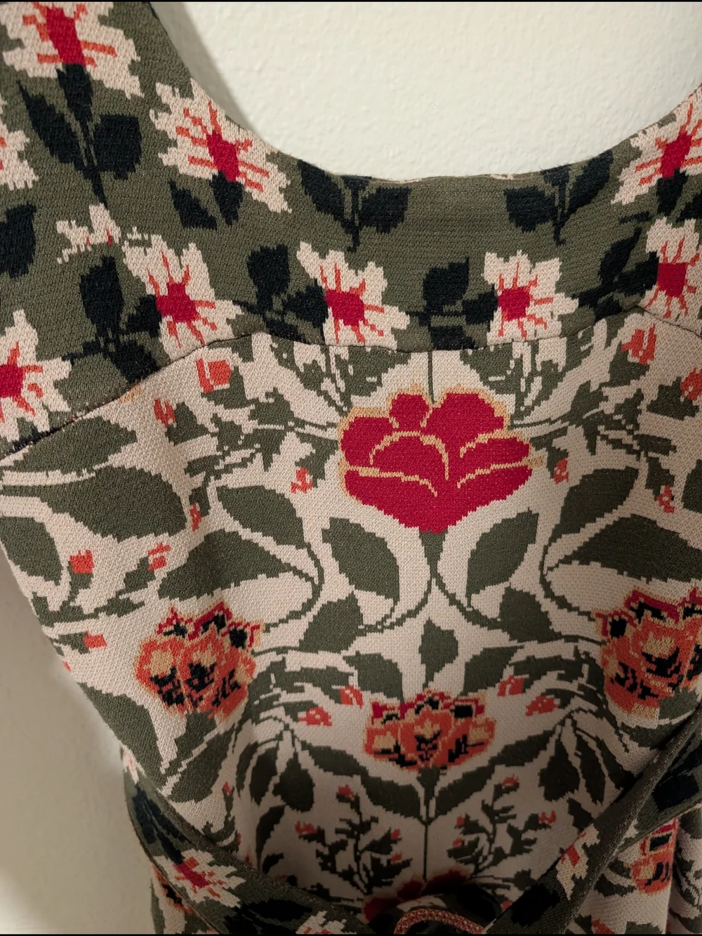 Farm Rio Garden Tapestry Floral Knit Midi Dress Size L - Picture 6 of 10